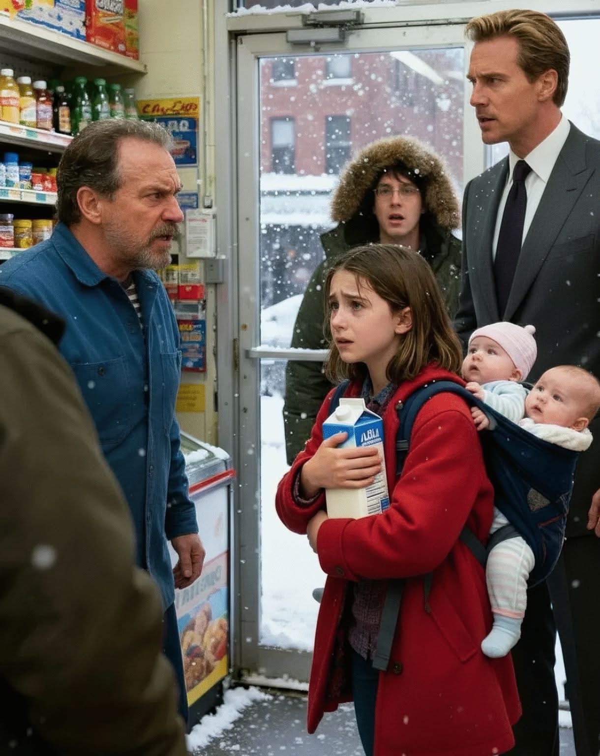 A little girl stole a box of milk to feed her younger brothers — but what happened next left everyone in tears.