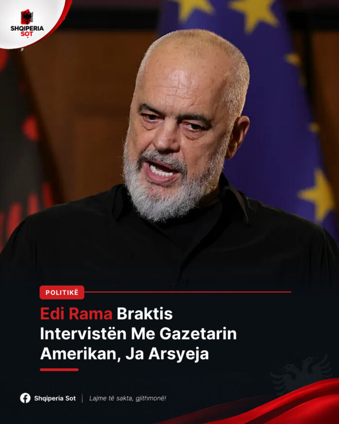 Çfarë Ndodhi? Edi Rama Braktis Intervistën Me Gazetarin Amerikan, Ja Arsyeja