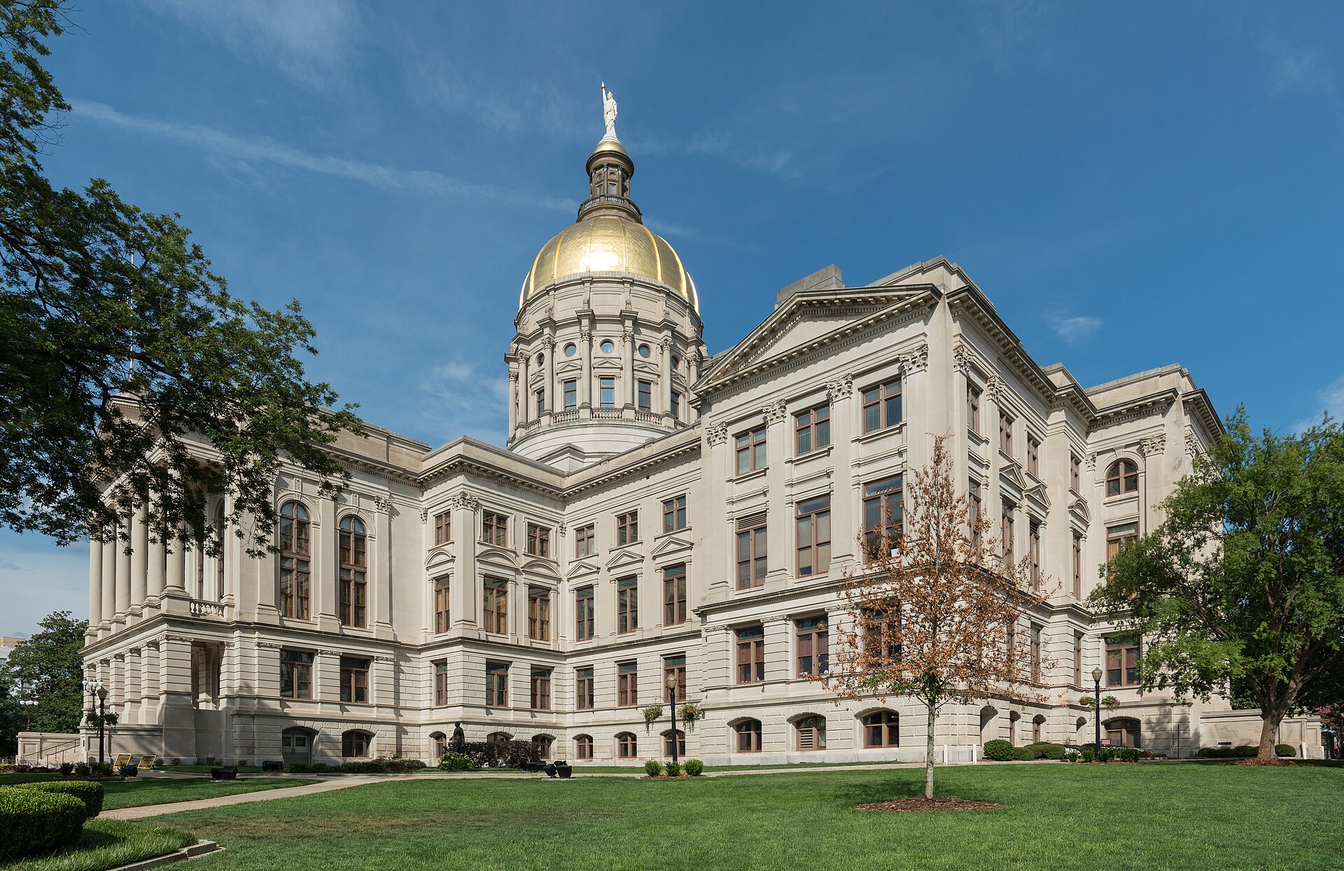 Georgia State Capitol with golden dome