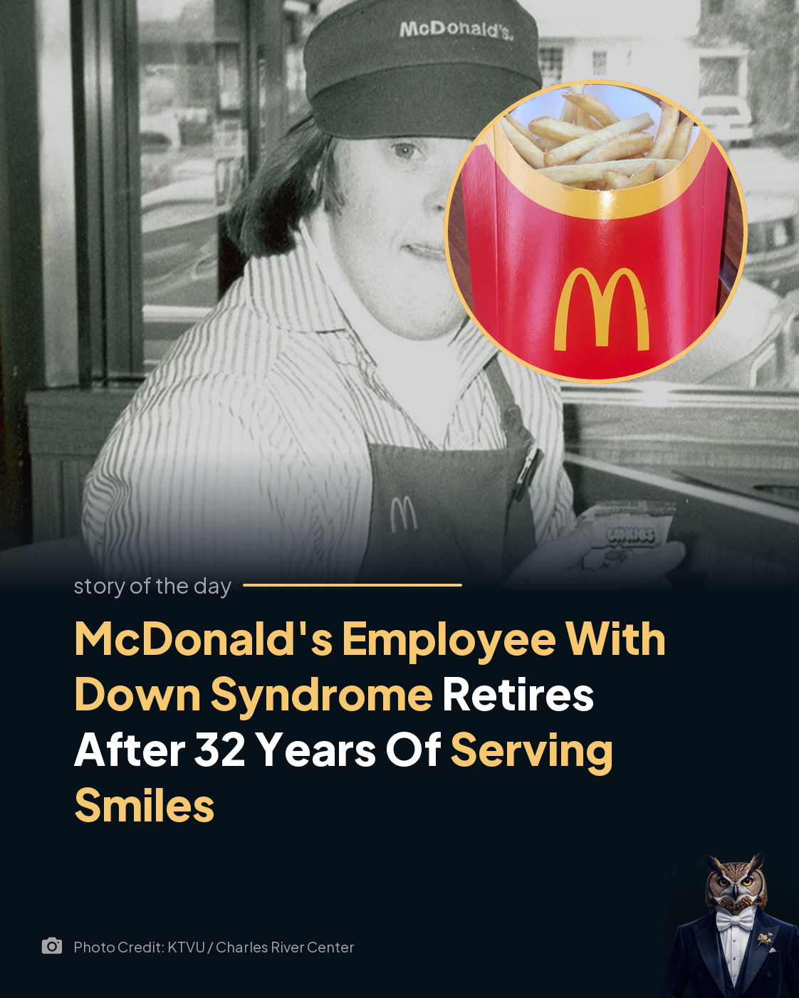 McDonald's Employee With Down Syndrome Retires After 32 Years Of Serving Smiles
