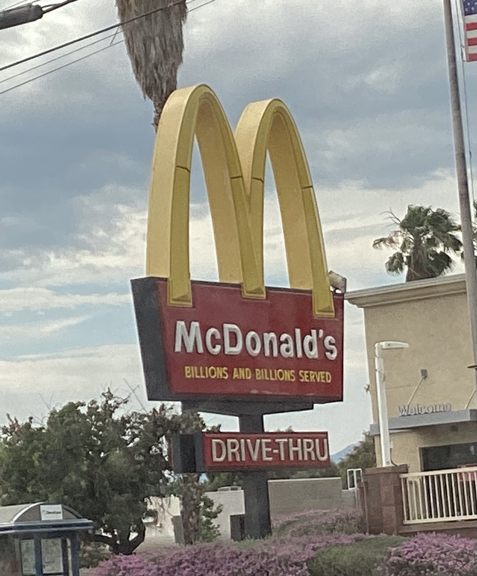 McDonald's golden arches sign