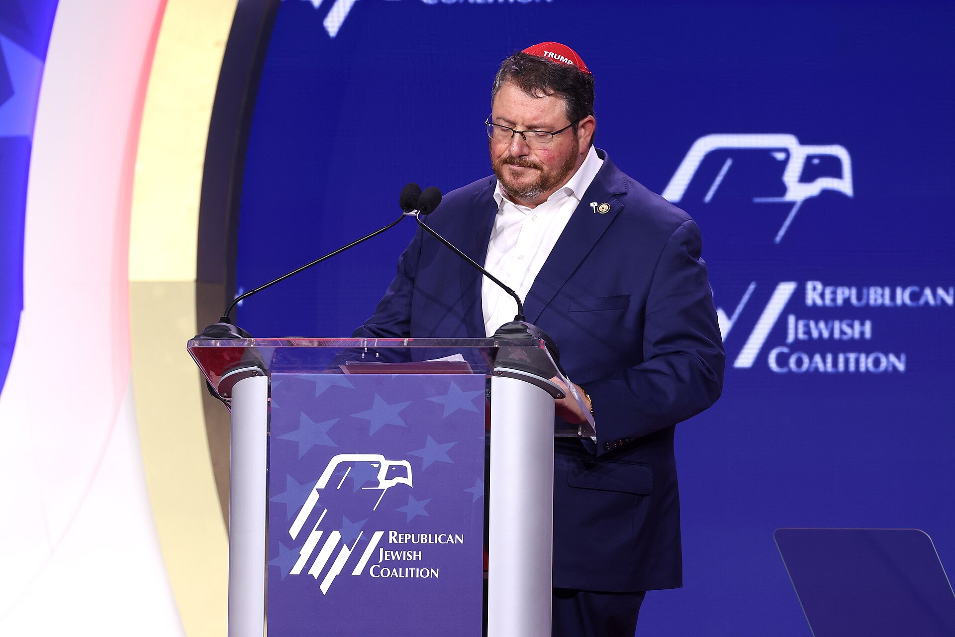 Randy Fine at a Republican Jewish Coalition event