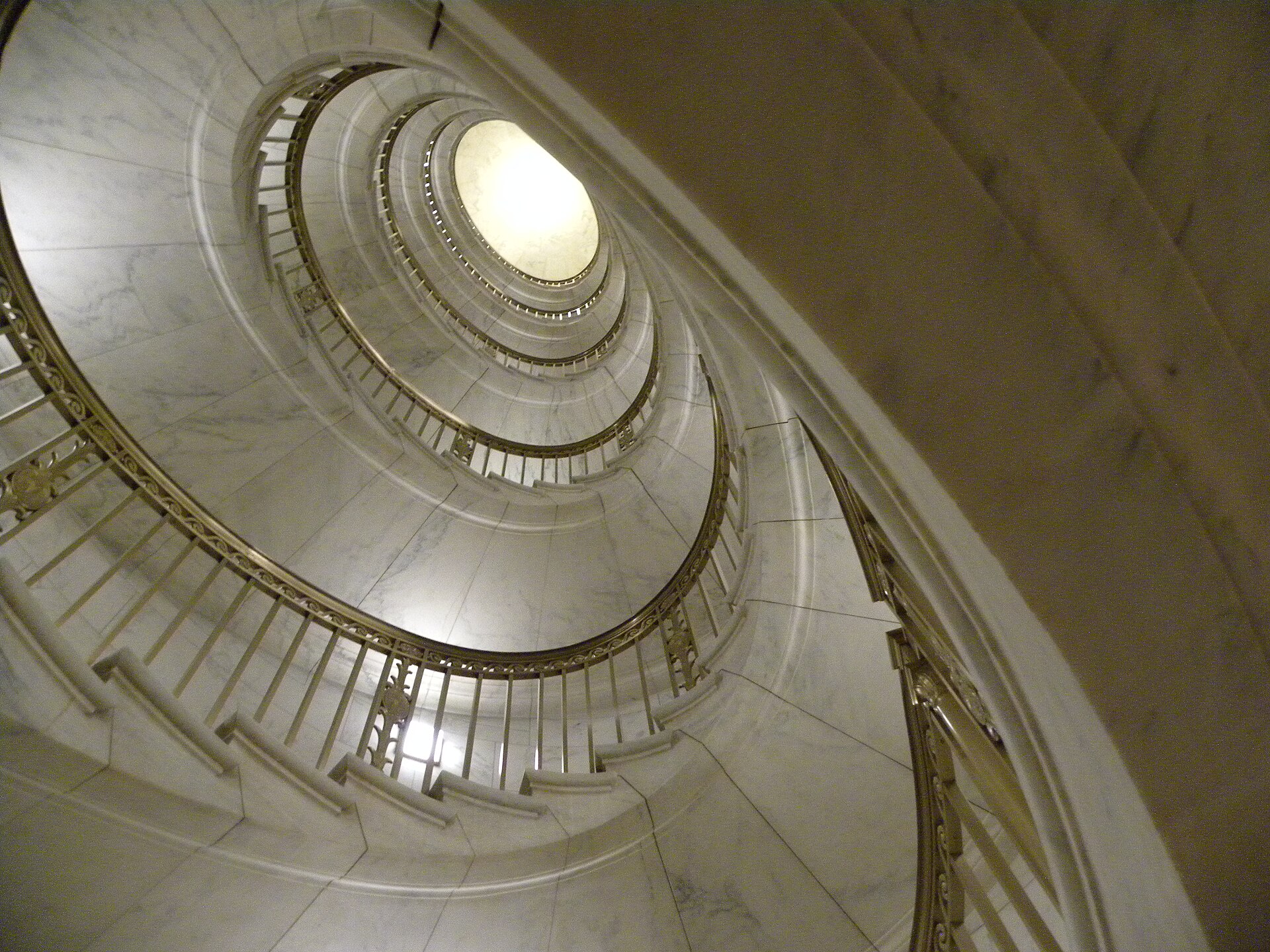 Spiral staircase inside the Supreme Court building